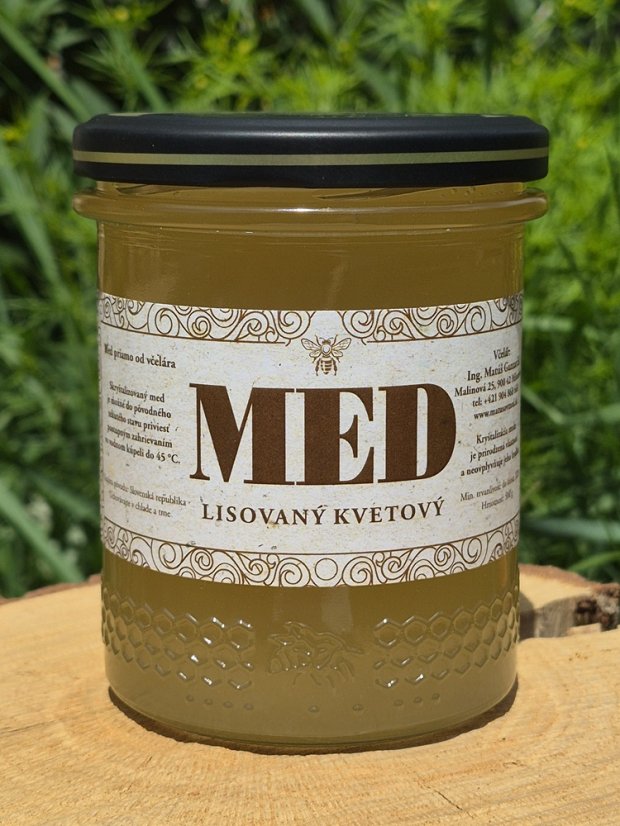 Lisovaný kvetový med 500g